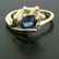14K Solid Yellow Gold 1.14 ctw Oval Sapphire Blooming - 5
