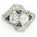 Antique Art Deco Milgrain Platinum 1.69 ctw Old - 2