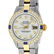 Rolex Ladies 2 Tone 18K Gold Bezel Silver Diamond &