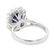 2.55 ctw Sapphire and Diamond Ring - 14KT White Gold - 3