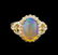 4.01 ctw Opal and Diamond Ring - 14KT Yellow Gold - 2