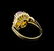 4.01 ctw Opal and Diamond Ring - 14KT Yellow Gold - 3