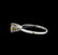 14KT White Gold 0.80 ctw Round Cut Fancy Brown Diamond - 3