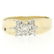 14k Two Tone Gold 0.30 ctw Illusion Set Solitaire