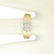 14k Two Tone Gold 0.30 ctw Illusion Set Solitaire - 5