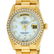 Rolex Mens 18K Yellow Gold MOP String Diamond Quickset