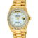Rolex Mens 18K Yellow Gold MOP String Diamond Quickset - 2