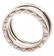 Bvlgari 18K White Gold B.zero1 Double Ring 48 - 3