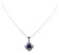 3.47 ctw Tanzanite and Diamond Pendant With Chain - - 2