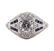 1.05 ctw Diamond and Sapphire Ring - Platinum