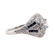 1.05 ctw Diamond and Sapphire Ring - Platinum - 2