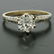 Etched 14k TT Gold .80 ctw European Cut Diamond - 2