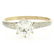 Etched 14k TT Gold .80 ctw European Cut Diamond - 6