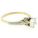 Etched 14k TT Gold .80 ctw European Cut Diamond - 7