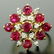 Designer 14k Two Tone Gold 2.60 ctw Vivid Blood Ruby & - 2