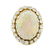 7.90 ctw Opal And Diamond Ring - 14KT Yellow Gold - 2