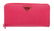 Prada Pink Saffiano Leather Continental Zip Wallet - 2