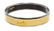 Hermes Yellow Narrow Caleche Bangle Bracelet