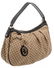 Gucci Brown Diamante Canvas Black Leather Shoulder Hobo - 2