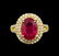 14KT Yellow Gold 4.25 ctw Ruby and Diamond Ring - 2