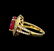 14KT Yellow Gold 4.25 ctw Ruby and Diamond Ring - 3