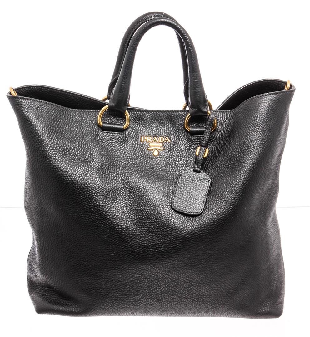 prada two way tote bag