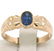 Vintage 18kt Rose Gold 0.68 ctw Sapphire and Diamond