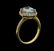 14KT Yellow Gold 2.62 ctw Aquamarine and Diamond Ring - 4