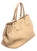 Prada Cream Pebbled Leather Tote Shoulder Bag