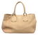 Prada Cream Pebbled Leather Tote Shoulder Bag - 3