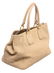 Prada Cream Pebbled Leather Tote Shoulder Bag - 5