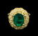 3.38 ctw Emerald and Diamond Ring - 14KT Yellow Gold - 2