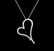 1.18 ctw Diamond Heart Pendant With Chain - 14KT White - 2