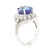 7.72 ctw Tanzanite And Diamond Ring - 14KT White Gold - 4