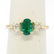 14k Solid Yellow Gold 1.03 ctw Three Stone Prong Set