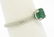 Platinum Etched Petite QUALITY .51 ctw Emerald - 2