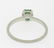 Platinum Etched Petite QUALITY .51 ctw Emerald - 7