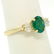 14k Solid Yellow Gold 1.03 ctw Three Stone Prong Set - 4