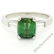 Vintage Platinum 2.03 ctw Green Tourmaline and Baguette - 2