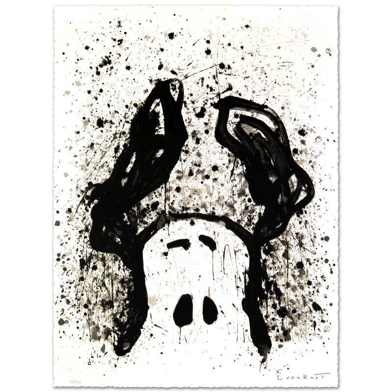 Watchdog 12 O'Clock by Everhart, Tom: "Watchdog 12 O'Clock" is a limited edition hand pulled original lithograph on museum quality deckle-edge paper, numbered and hand signed by Tom Everhart. This is one of the final Everhart editions to 