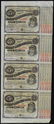 Uncut Sheet of (4) State of Louisiana Baby Bond