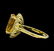 5.50 ctw Citrine Quartz and Diamond Ring - 14KT Yellow - 3