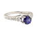 1.15 ctw Blue Sapphire and Diamond Ring - 14KT White