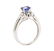 1.15 ctw Blue Sapphire and Diamond Ring - 14KT White - 4