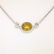 18K White Gold 18" 1.25 ctw GIA Yellow Sapphire & - 5