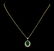 4.38 ctw Emerald and Diamond Pendant With Chain - 14KT