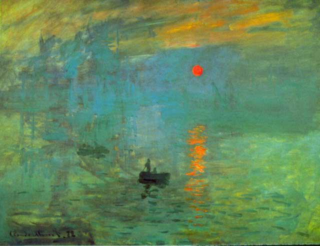 Claude Monet - Sunrise: Artist: Claude Monet - Title: Sunrise - Medium: Fine Art Reproduction Giclee on Canvas - Image Size: Approximately 15.25 inches x 20 inches - Unframed on Unstretched Canvas - Biography: Claude Monet w