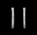 3.96 ctw Diamond Earrings - 14KT White Gold