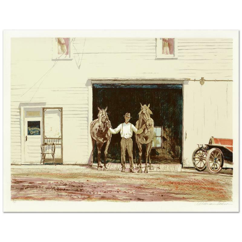 The Doc by Nelson, William: "The Doc" is a limited edition serigraph on paper by William Nelson, numbered and hand signed by the artist! Measures approx. 29.5" x 22.5" (with border); 27" x 20" (image).