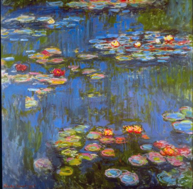 Claude Monet - Waterlillies: Artist: Claude Monet - Title: Waterlillies - Medium: Fine Art Reproduction Giclee on Canvas - Image Size: Approximately 31.5 inches x 32 inches - Unframed on Unstretched Canvas - Biography: Claude Mon